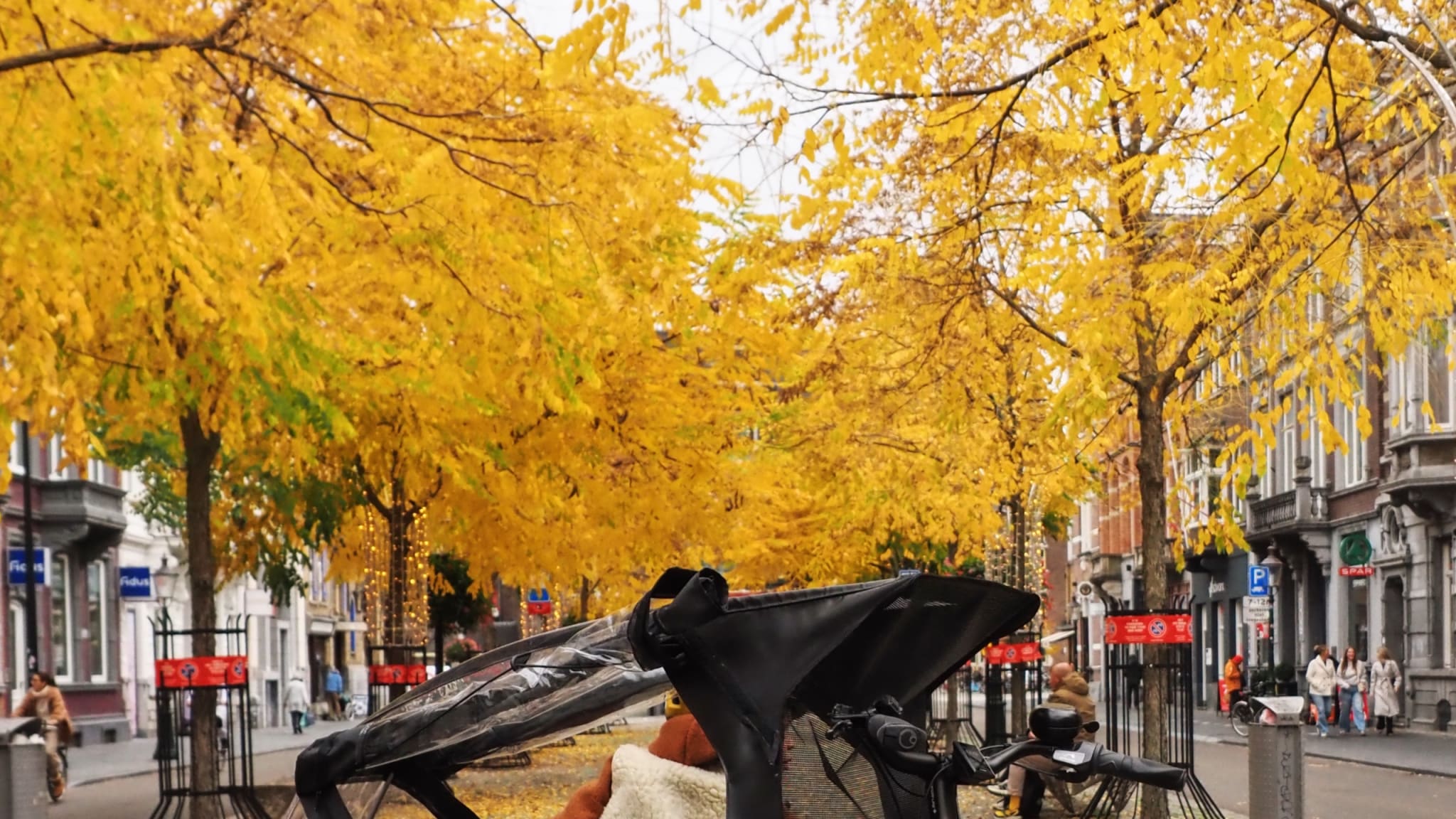 We fietsen de herfst tegemoet